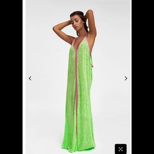 Pitusa Inca Sundress STANDARD Lime-Pink